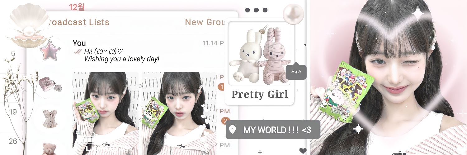 mowie 🎀 ; @ after dm banner