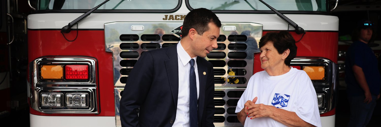 Secretary Pete Buttigieg's banner