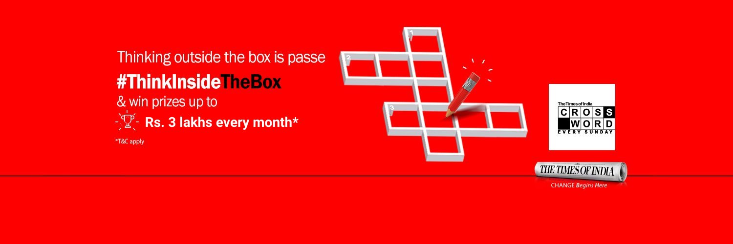 The Times Of India Crossword banner