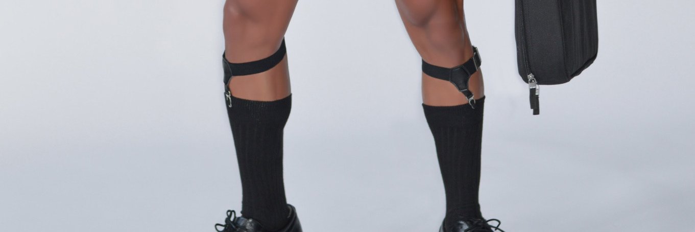 Men Sock Garters 1920's banner