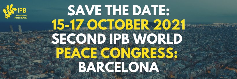 IPB World Peace Congress 2021 banner