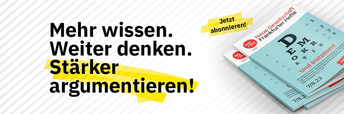Neue Gesellschaft/Frankfurter Hefte banner