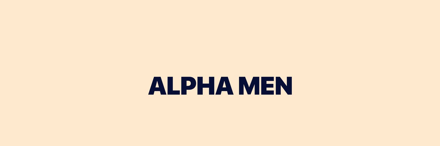 ALPHA MEN banner