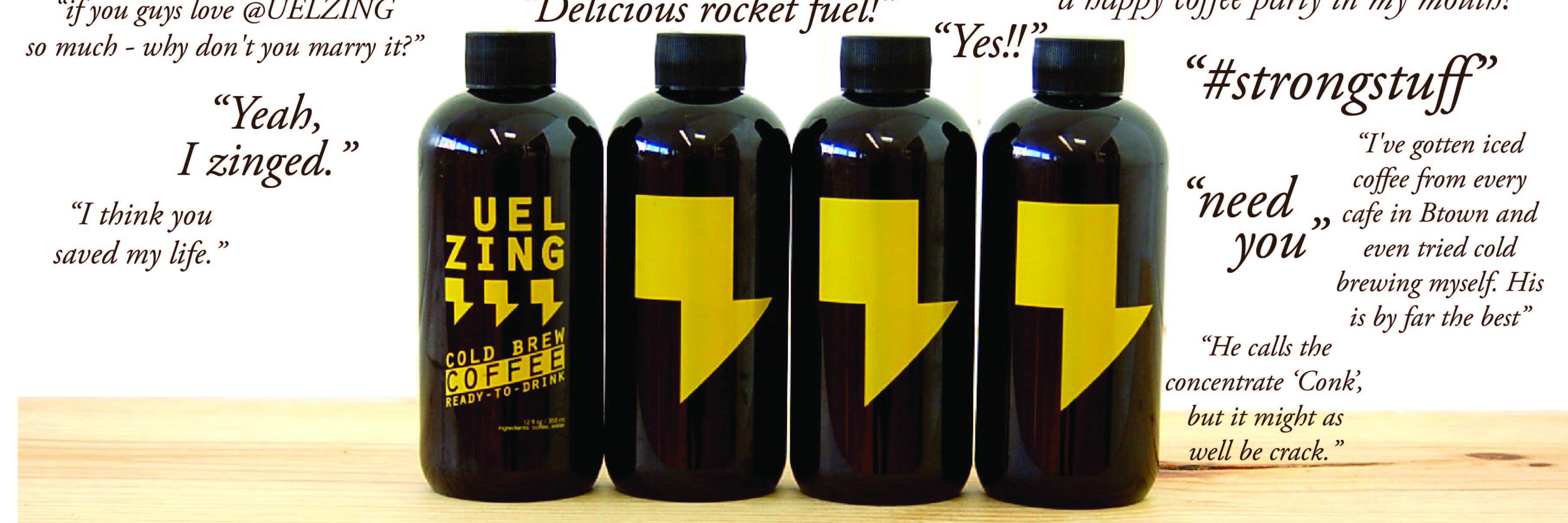 UEL ZING coffee banner