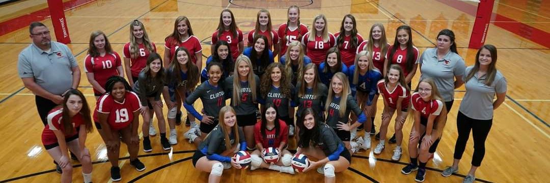 Clinton Volleyball banner
