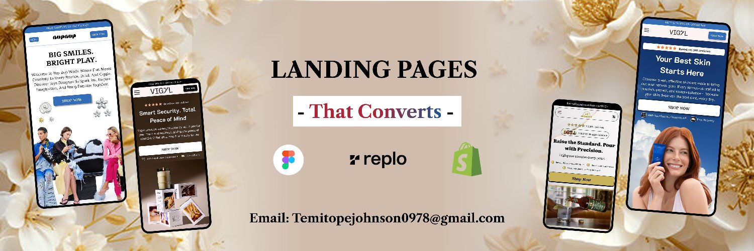 Johnson Ecom || Landing Page Dev banner