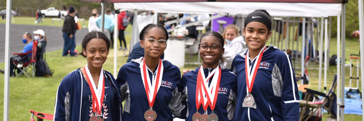 Bishop Hartley Girls' Track and Field banner