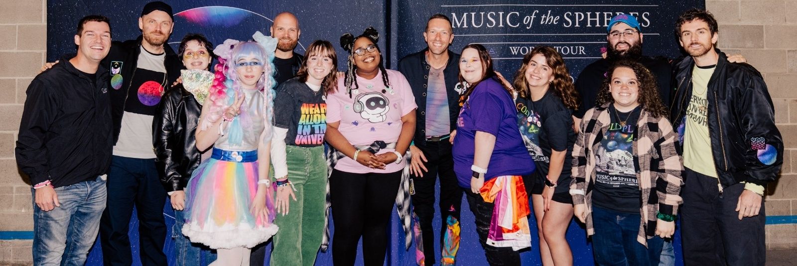 CLARA SAW COLDPLAY's banner