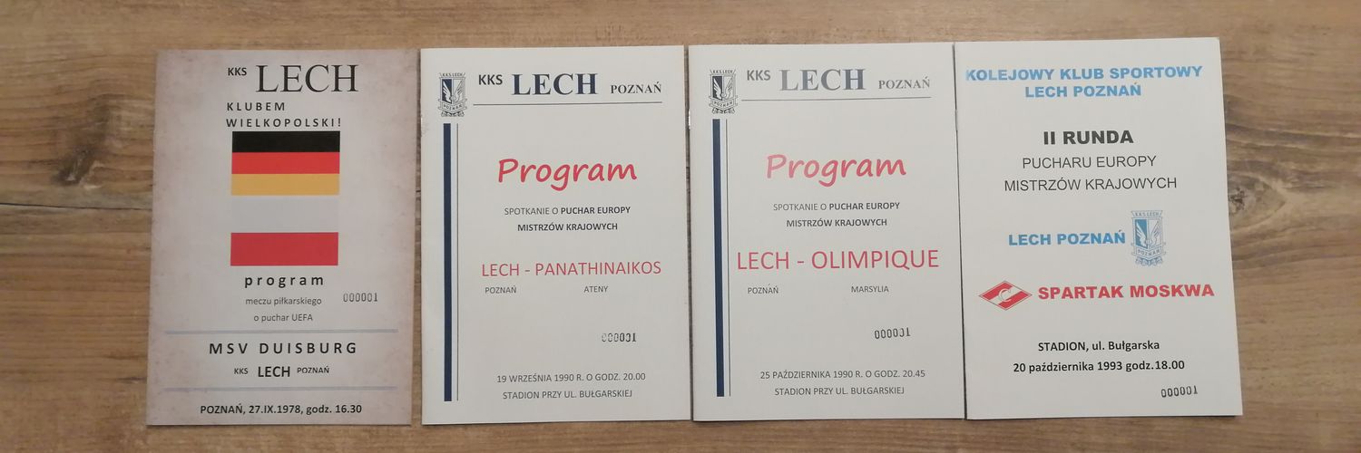 Lech Poznań - Programy Meczowe banner