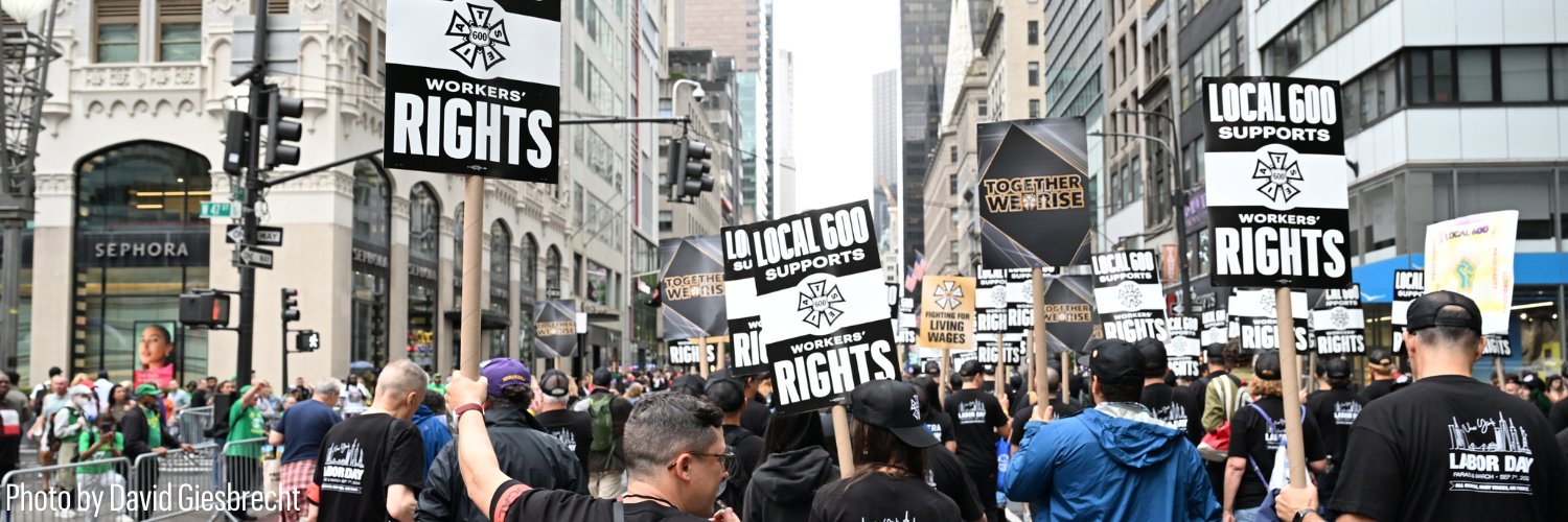 IATSE Local 600's banner
