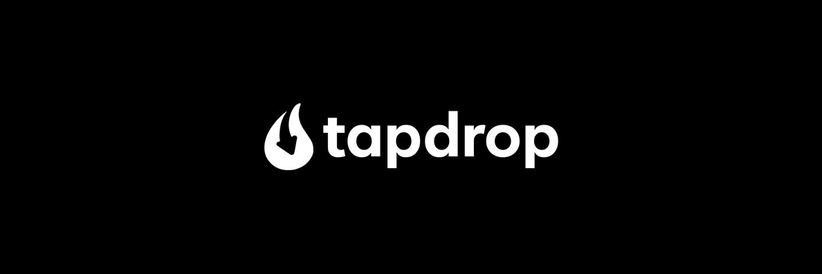 Tapdrop banner