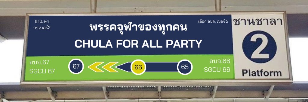 พรรคจุฬาของทุกคน banner