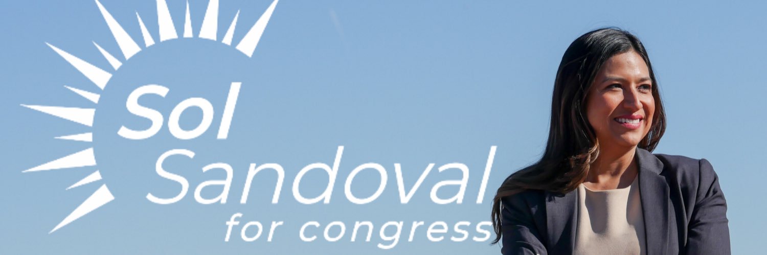 Sol Sandoval for Congress banner