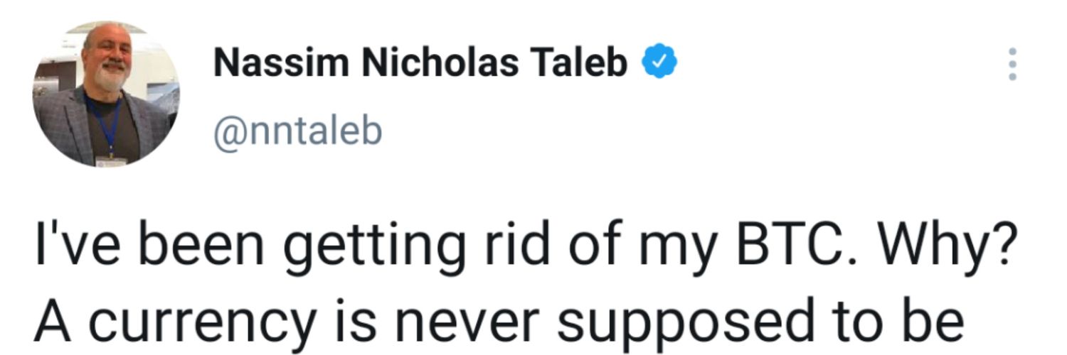 BitcoinTaleb's profile banner image