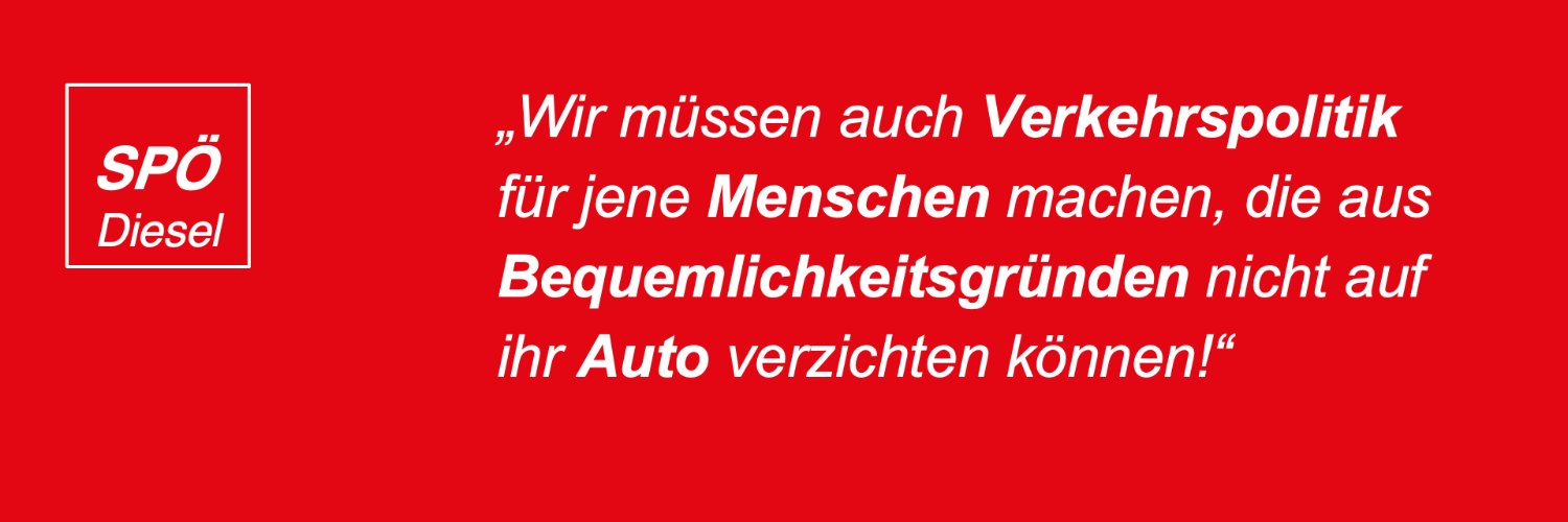 SPÖ Diesel banner