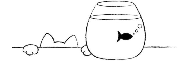 白黒のネコ banner