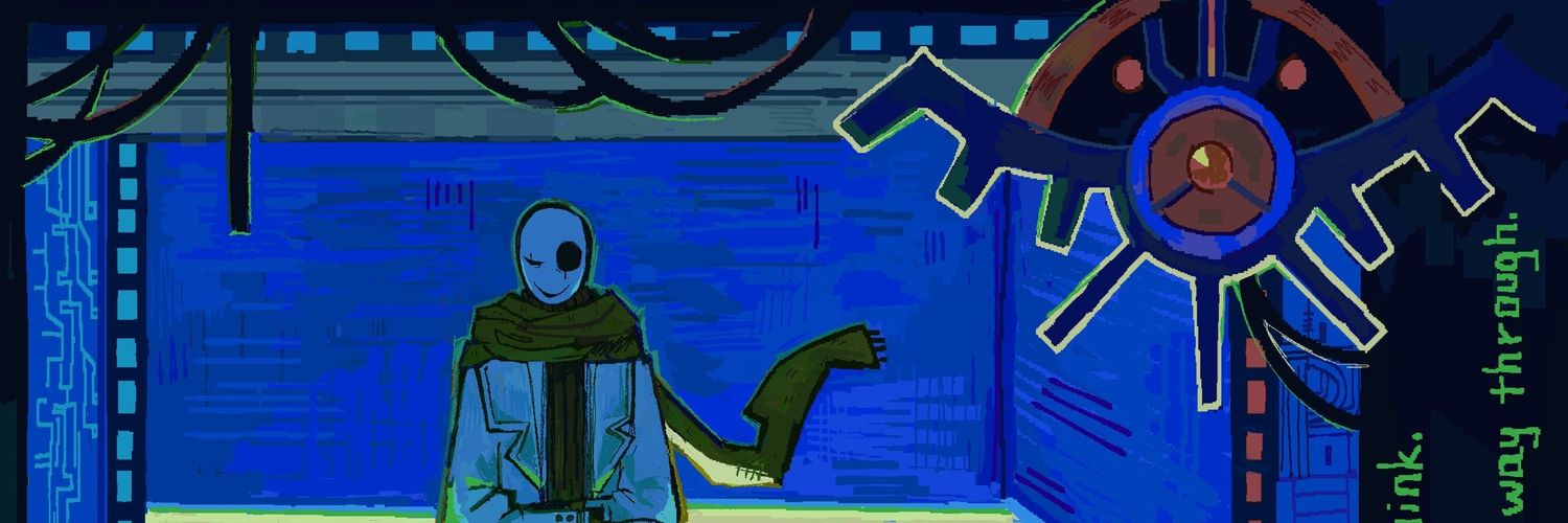 beff ♡ • 🍏💫 | sans and alphys bffisms 🍉 banner