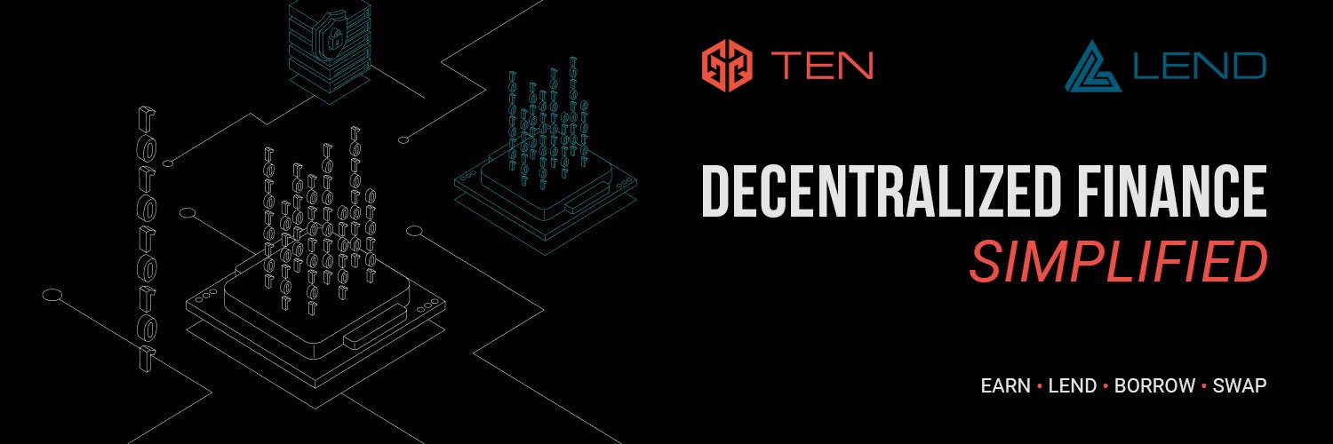 TEN.finance | $TENFI | $LEND | $USDEFI Profile Banner