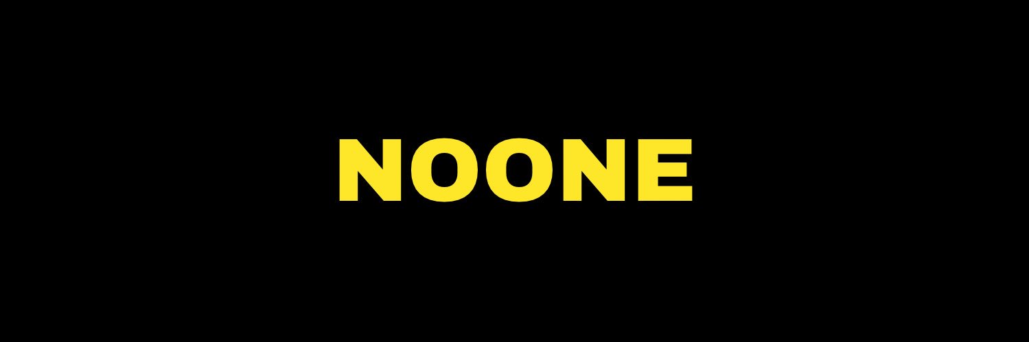 NOONE banner