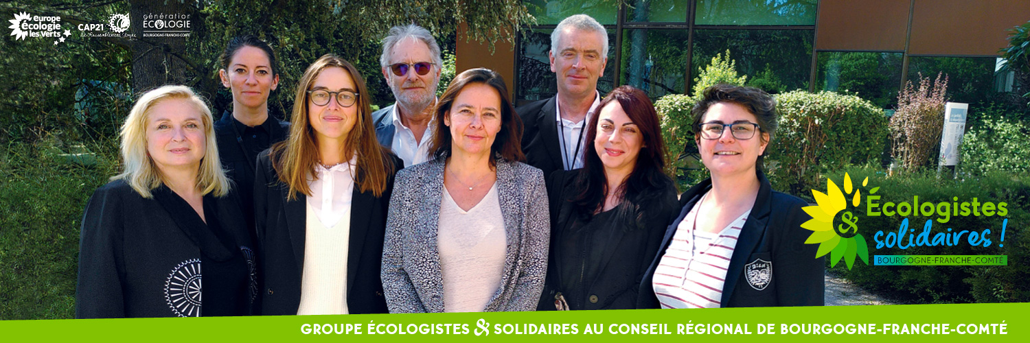 Écologistes et Solidaires Bourgogne Franche-Comté banner