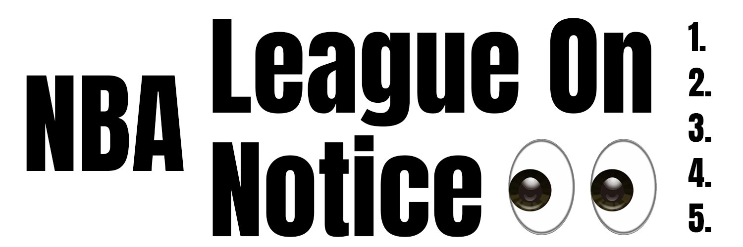 NBA League On Notice banner