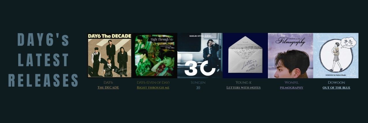 DAY6 on YouTube #Unpiltered banner