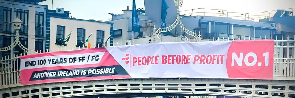 People Before Profit Limerick banner
