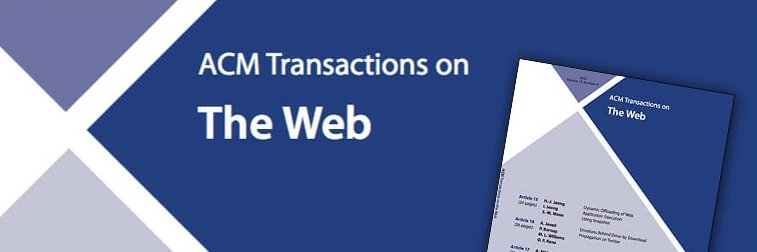 ACM Transactions on the Web banner