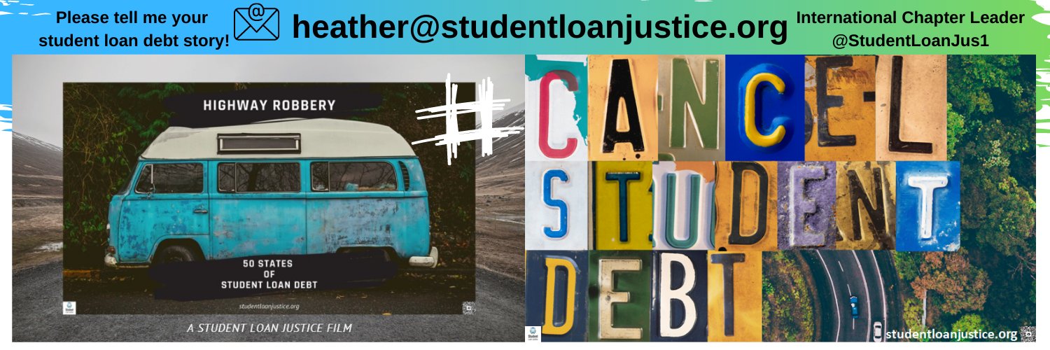 🟥#CancelStudentDebt🟥🌈💕🌎🌿🏳️‍🌈🇺🇸🇫🇷🎶🎛️ banner