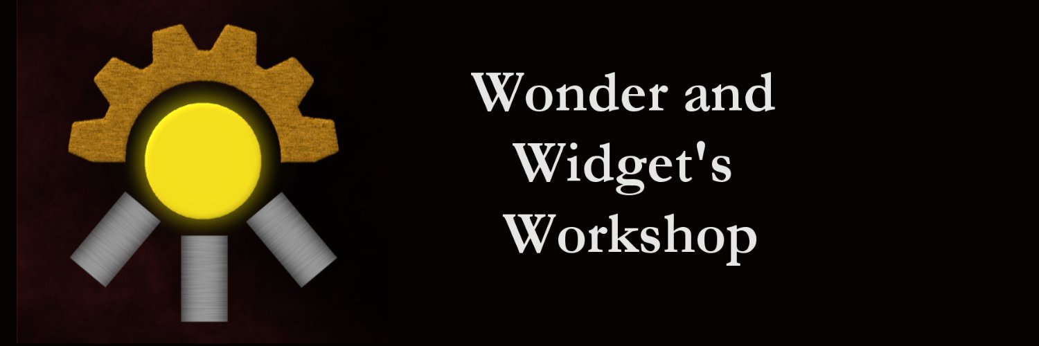 Wonder and Widget's Workshop - Now on Kofi! banner