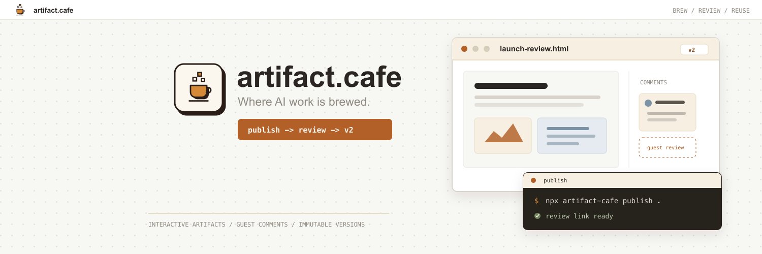 Artifact Cafe banner