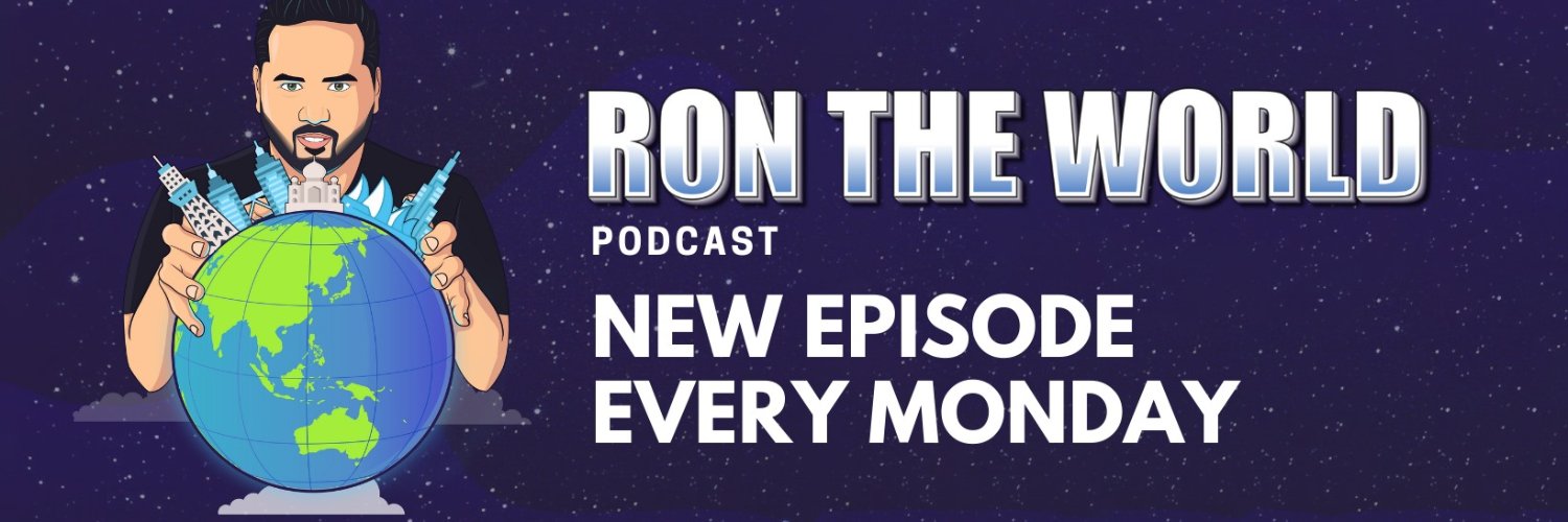Ron The World Podcast banner