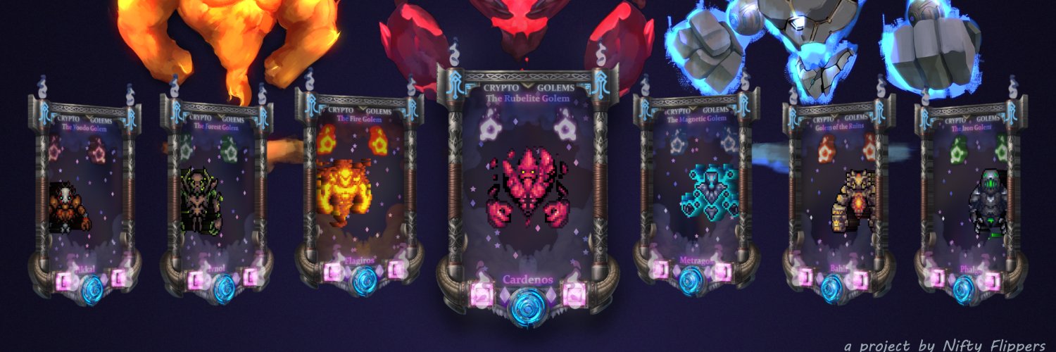 Crypto Golems banner