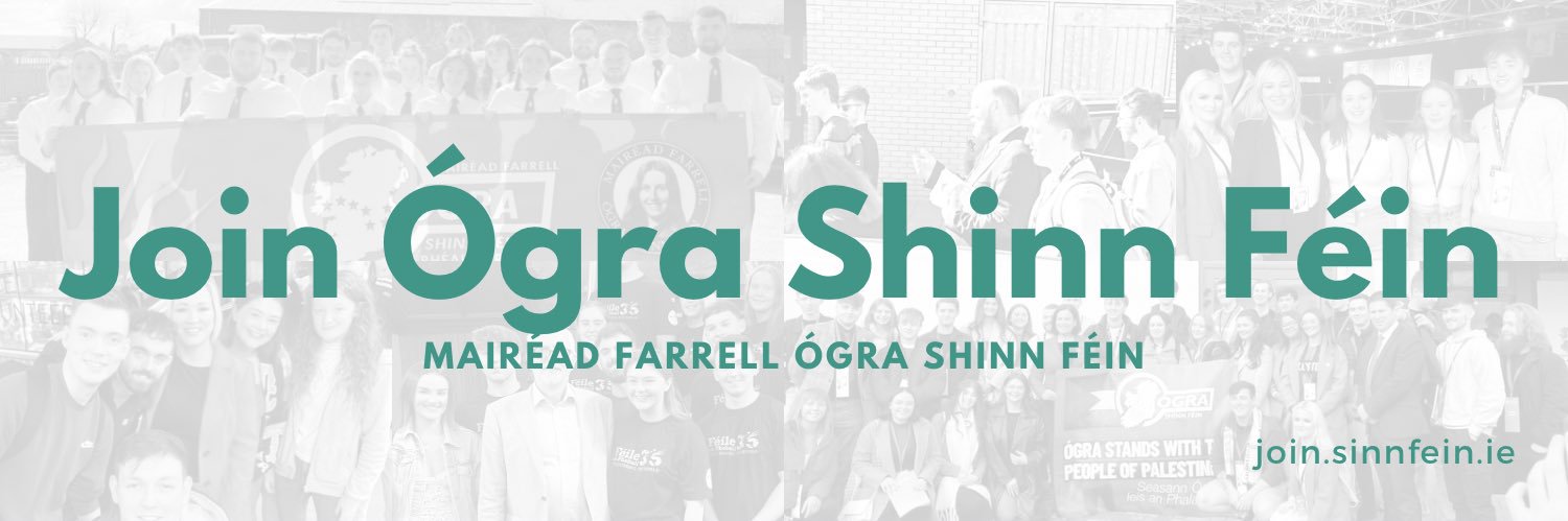 Mairéad Farrell Ógra Shinn Féin's banner