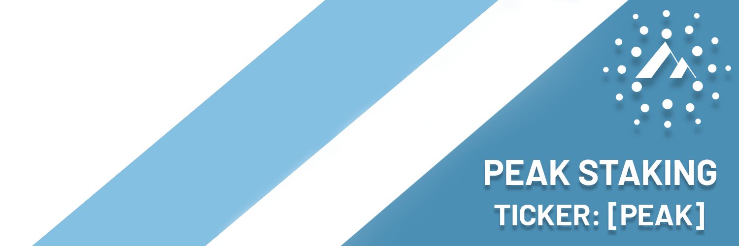 |PEAK| Peak Staking banner
