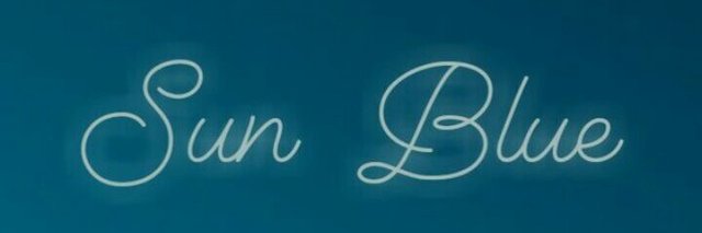 sun blue banner