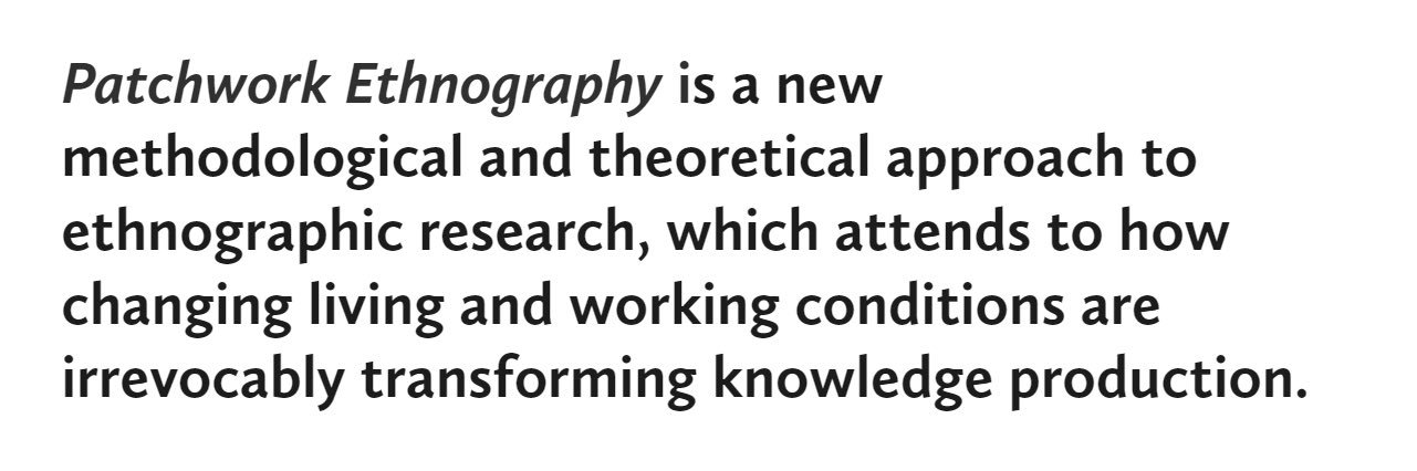 Patchwork Ethnography banner