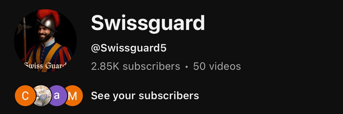 Swiss Guard🇻🇦⚜️ ULTIMA RATIO REGUM banner