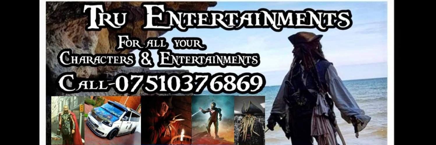 Tru Entertainments Cosplay and Character Hire banner
