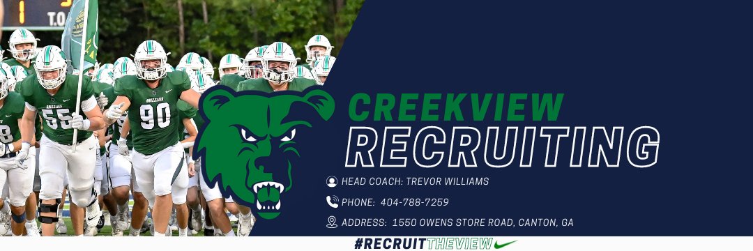 Creekview Football Recruiting banner