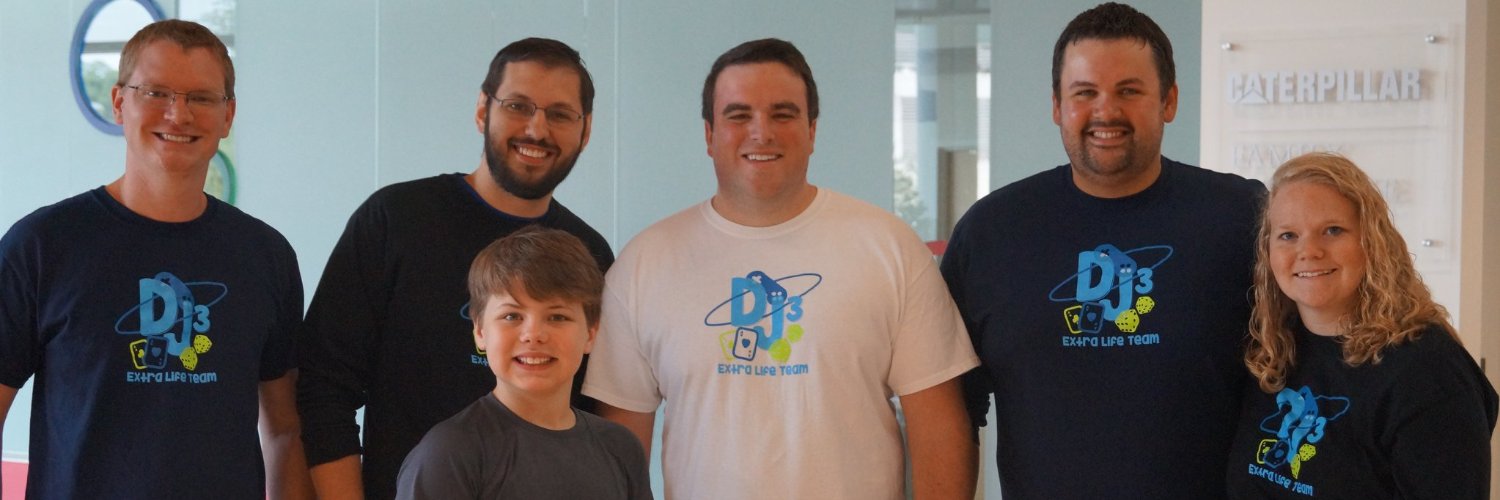 DJ3 Extra Life Team banner