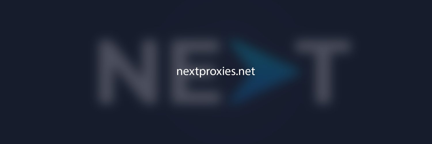 NextProxies Profile Banner