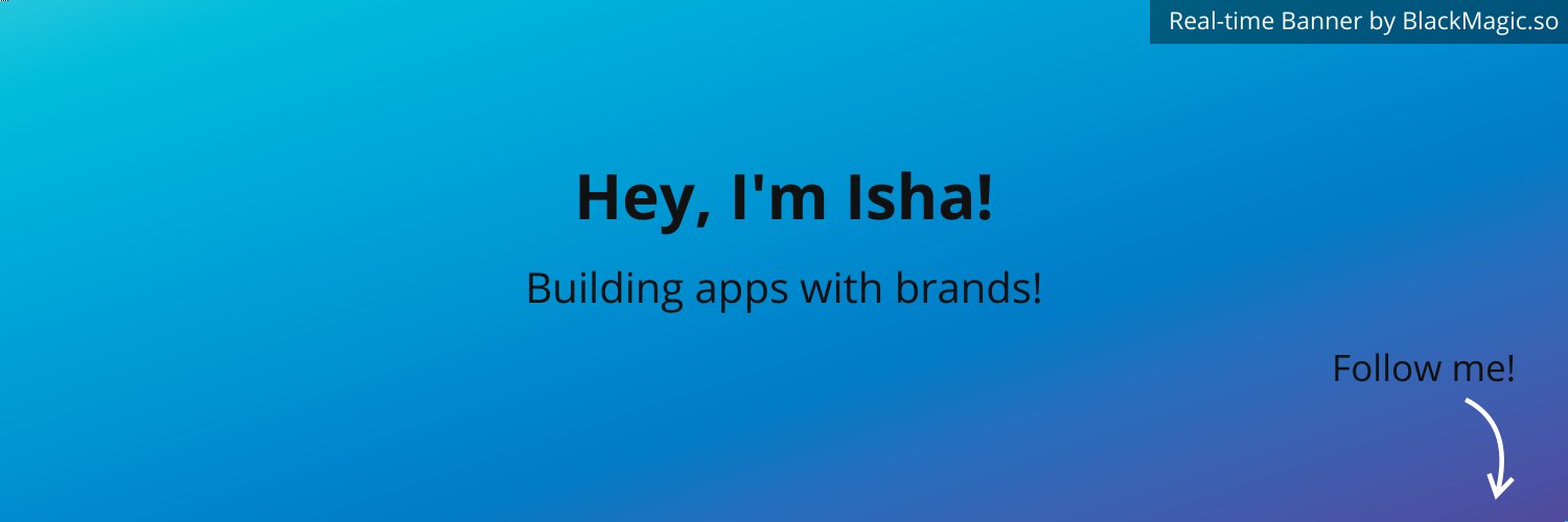 Isha banner