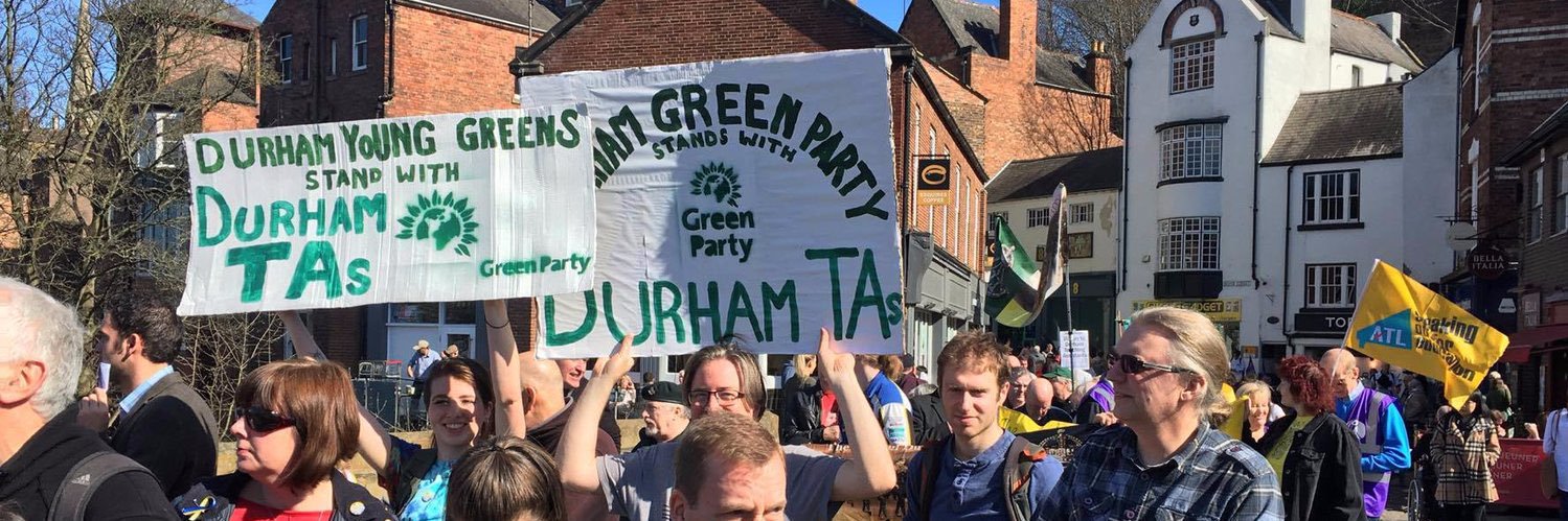 Durham Green Party banner
