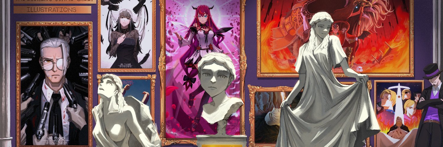 Val Escher | COMMS OPEN banner