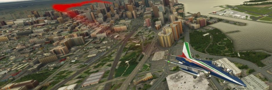 Fly in on MFS2020 banner