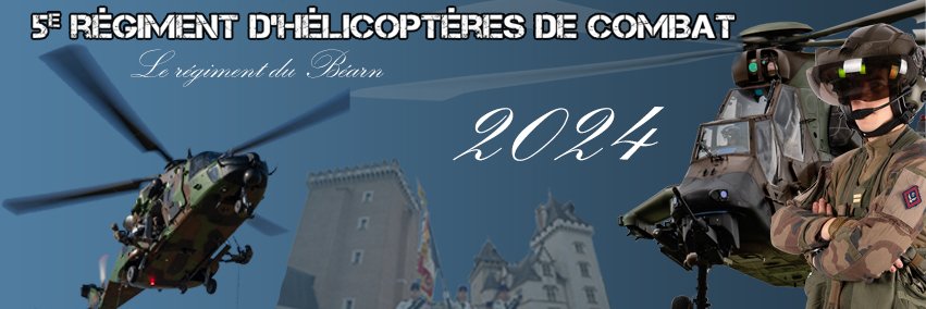 5e régiment d'hélicoptères de combat banner