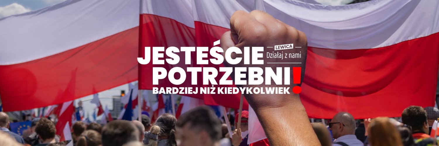 Lewica Warszawa's banner
