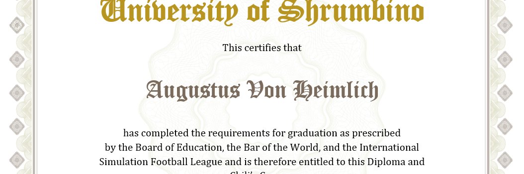 Augustus von Heimlich banner