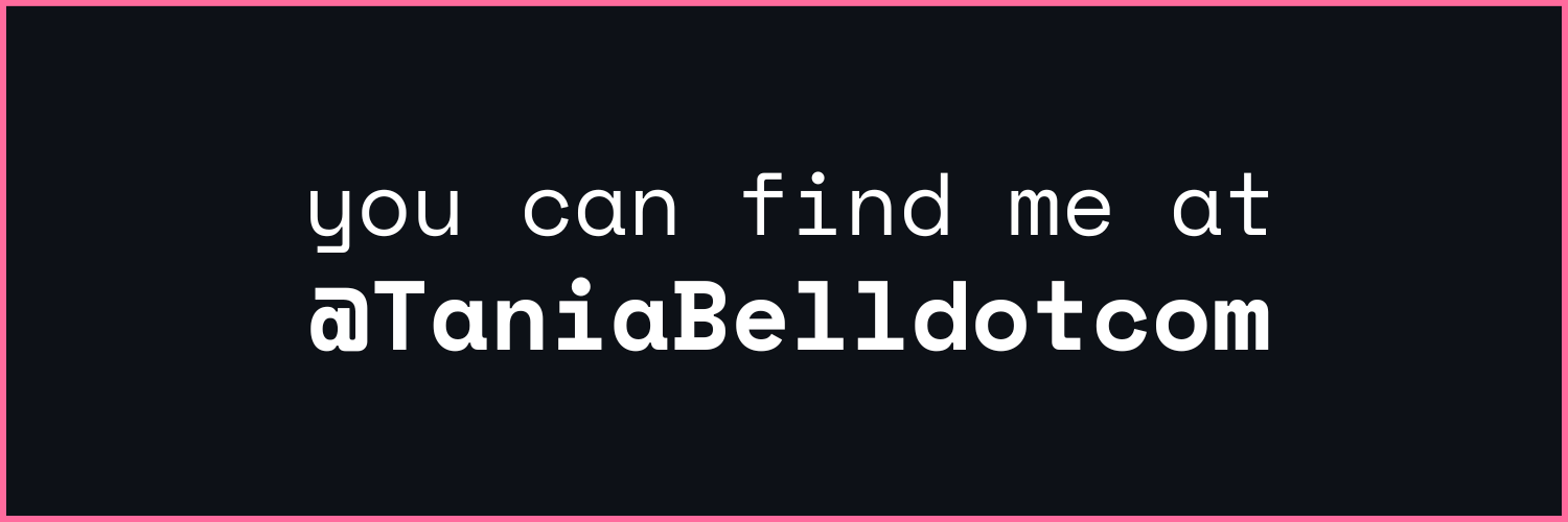 Tania Bell | PD banner